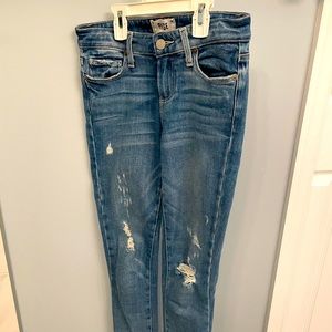 Women’s PAIGE Ripped Mid-wash Jeans